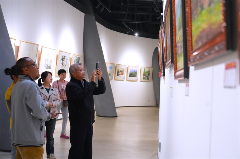 150余件作品講述船山發(fā)展新篇章 第三屆“墨彩船山”美術(shù)作品展開幕