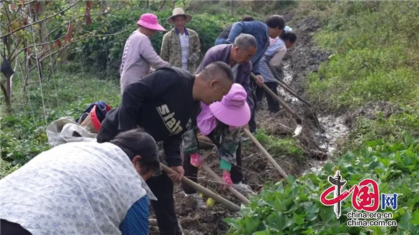 漢源唐家鎮(zhèn)：農(nóng)閑修水渠 來年果更甜