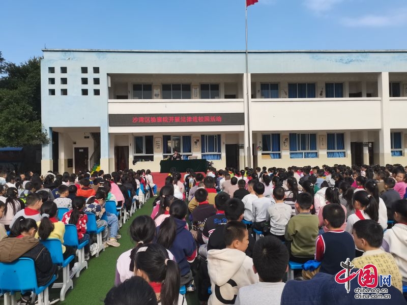 沙湾区嘉农小学开展“百名法学家 百场报告会”法治宣讲进校园活动