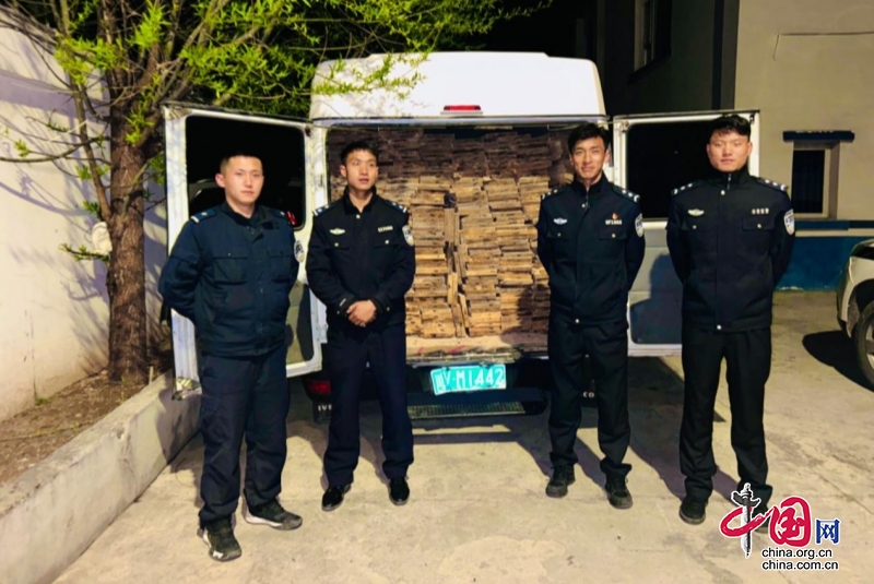 “警察藍”捍衛“生態綠”！新龍公安查獲一起非法運輸木材案