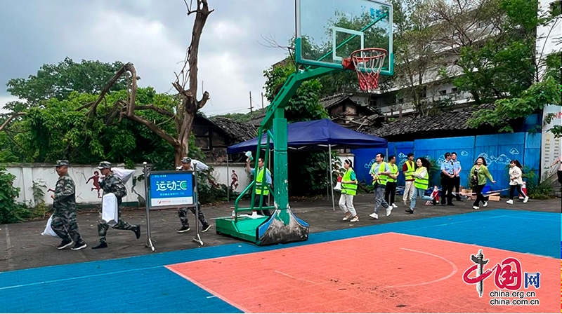 自貢市自流井區郭家坳街道退役軍人參與地質災害避險演練