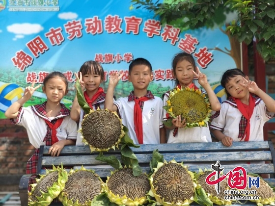 江油市戰旗小學舉辦向日葵分享活動