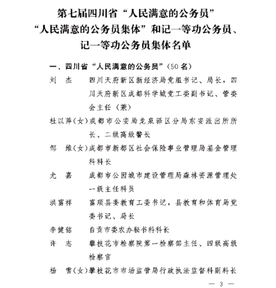 南充市蓬安县检察院干警薛小玉被中共四川省委四川省人民政府表彰为记