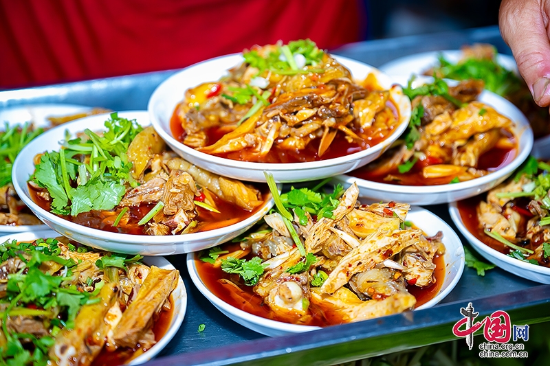 自贡艾叶古镇美食图片